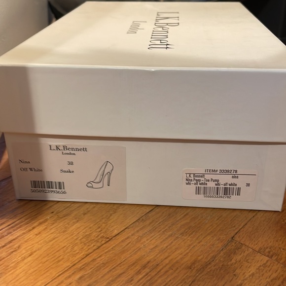 🖤L.K. BENNETT LONDON SNAKESKIN HEELS🖤 - Picture 6 of 6